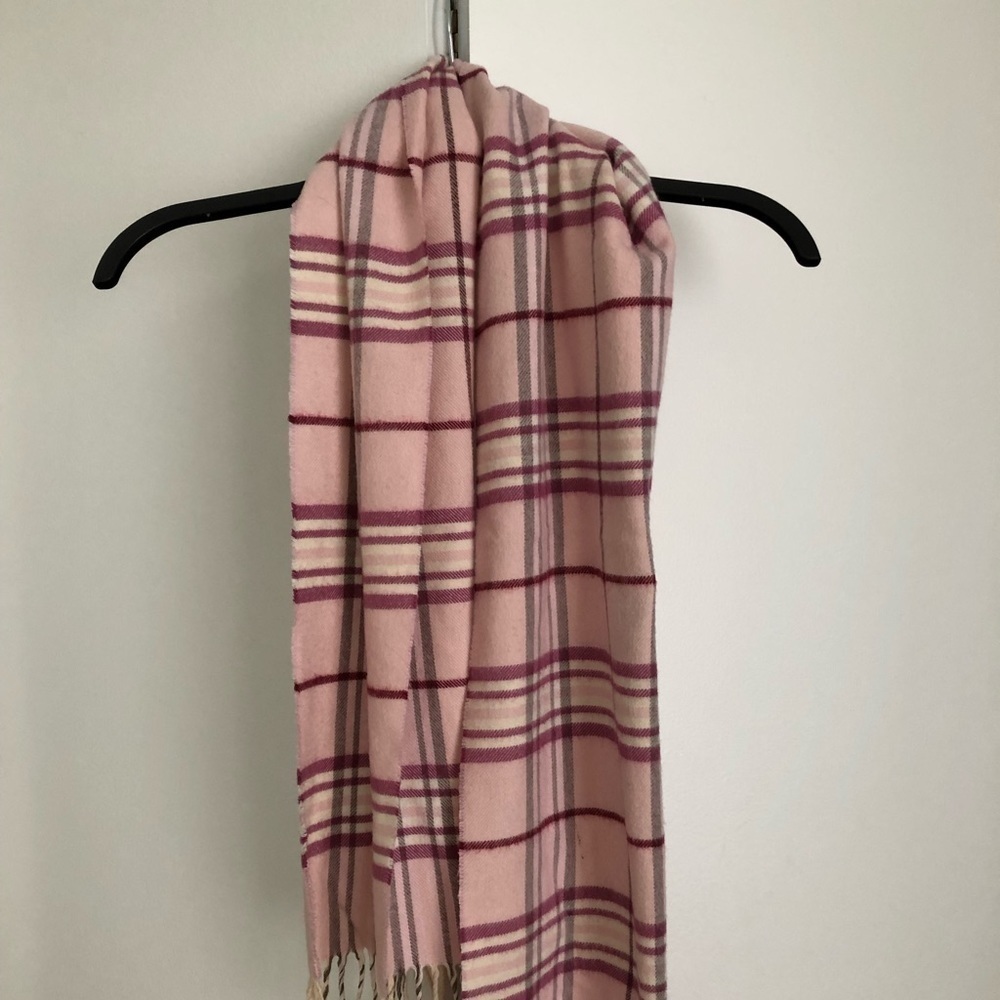 Plaid Burberry Pattern Scarf - image 2